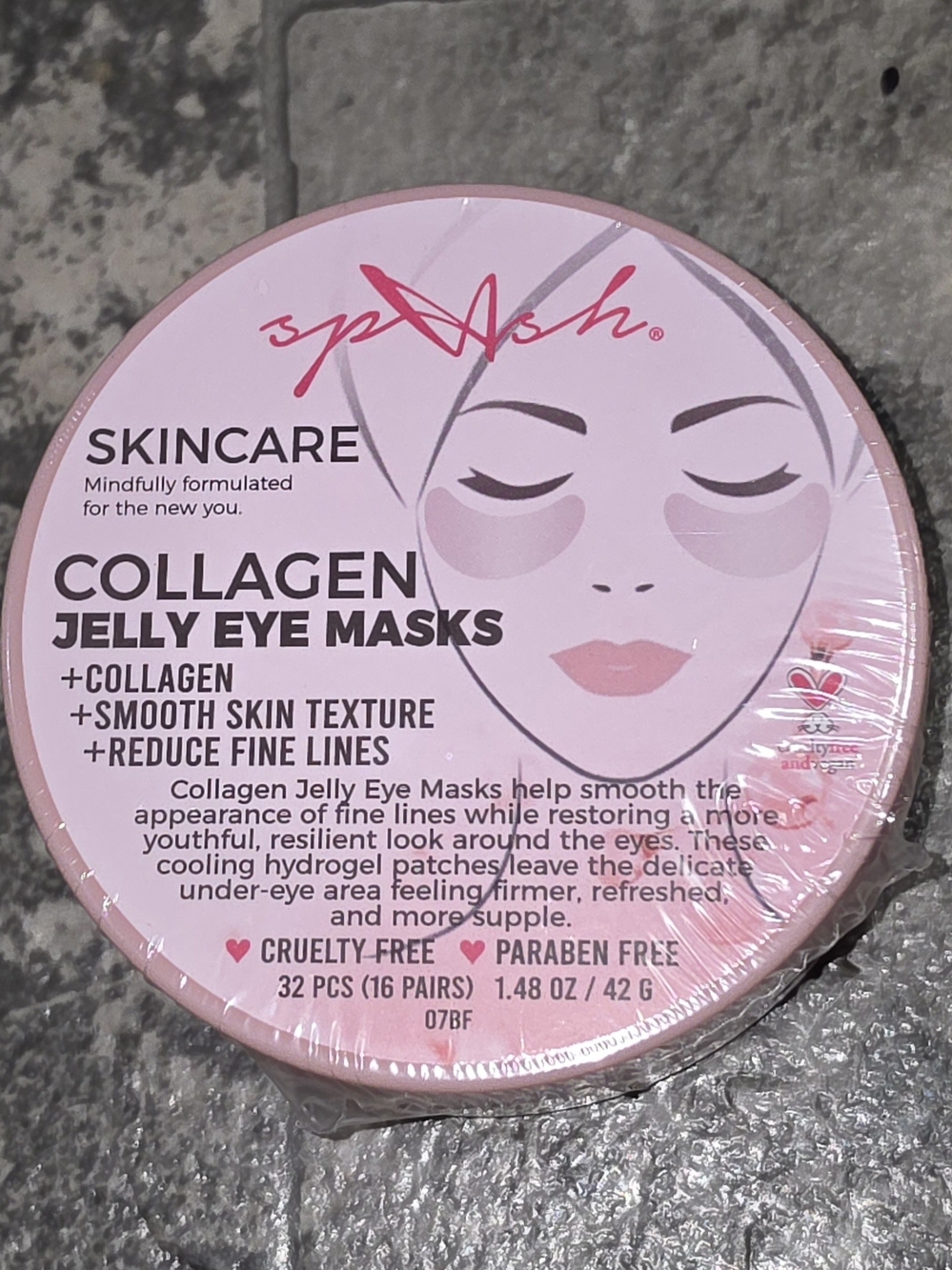 LA Splash Collagen Jelly Eye Masks - 32 Ct BNIB